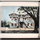 A15. Painting of the blue house on Nantucket by John Austin. 22” x 29” 